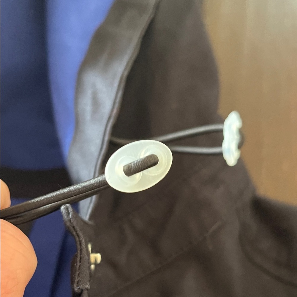 kate spade Black Hooded Coat with Snap Pockets - Picture 7 of 7
